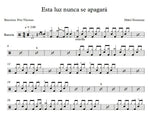 Esta Luz Nunca Se Apagará Mikel Erentxun Full Drum Transcription / Drum Sheet Music Franki Bio