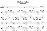 Broken Halos Chris Stapleton Full Drum Transcription / Drum Sheet Music Cyril Mayer