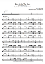 Take It on the Run REO Speedwagon Full Drum Transcription / Drum Sheet Music Realsongbook