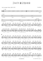 She’s Crying (그녀가 울고있네요) Gavy NJ (가비엔제이) Full Drum Transcription / Drum Sheet Music COPYDRUM
