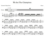 We Are the Champions Queen Full Drum Transcription / Drum Sheet Music Franki Bio
