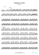 King for a Day Green Day Full Drum Transcription / Drum Sheet Music COPYDRUM