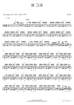 Why Are You Like That (왜 그래) Kim Hyun Chul (김현철) Full Drum Transcription / Drum Sheet Music COPYDRUM
