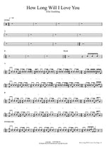 How Long Will I Love You Ellie Goulding Full Drum Transcription / Drum Sheet Music COPYDRUM