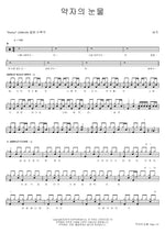 Tears of the Weak (약자의 눈물) Buzz (버즈) Full Drum Transcription / Drum Sheet Music COPYDRUM