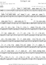 Living It Out Ridin' Thumb Full Drum Transcription / Drum Sheet Music COPYDRUM