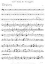 Don't Talk to Strangers Dio Full Drum Transcription / Drum Sheet Music COPYDRUM