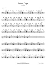 Better Days Mae Muller, Neiked, and Polo G Full Drum Transcription / Drum Sheet Music COPYDRUM