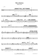 Revolution Miguel Lamas Full Drum Transcription / Drum Sheet Music COPYDRUM