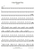 I Just Wanted You Openside Full Drum Transcription / Drum Sheet Music COPYDRUM