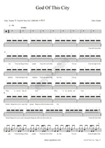 God of This City Chris Tomlin Full Drum Transcription / Drum Sheet Music COPYDRUM