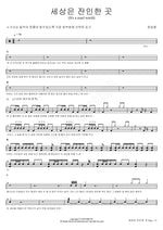 The World is a Cruel Place (세상은 잔인한 곳) (It's a Cruel World) Jeong Sung Hwa (정성화) Full Drum Transcription / Drum Sheet Music COPYDRUM