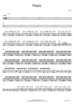 Happy Taeyeon (TAEYEON) (태연 (TAEYEON)) Full Drum Transcription / Drum Sheet Music COPYDRUM