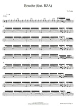 Breathe (feat. RZA) The Prodigy Full Drum Transcription / Drum Sheet Music COPYDRUM