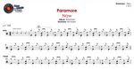 Now Paramore Full Drum Transcription / Drum Sheet Music Chef Cook