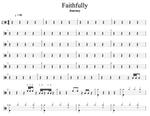 Faithfully Journey Full Drum Transcription / Drum Sheet Music Cyril Mayer