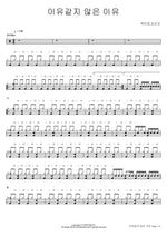 A Reason That Doesn't Seem Like One (이유같지 않은 이유) Park Mi Kyung & Kim Gun Mo (박미경, 김건모) Full Drum Transcription / Drum Sheet Music COPYDRUM