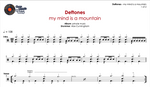 My Mind Is a Mountain Deftones Full Drum Transcription / Drum Sheet Music Chef Cook