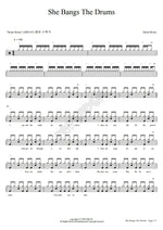 She Bangs the Drums The Stone Roses Full Drum Transcription / Drum Sheet Music COPYDRUM