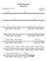 If This Ship Sinks (I Give In) Birds of Tokyo Full Drum Transcription / Drum Sheet Music Jaslow Drum Sheets