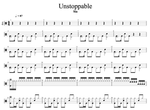 Unstoppable Sia Full Drum Transcription / Drum Sheet Music Cyril Mayer