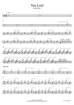 You Lied Green Day Full Drum Transcription / Drum Sheet Music COPYDRUM