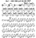 Sally (Live San Siro 2024) Vasco Rossi Full Drum Transcription / Drum Sheet Music Cosimo Carlino