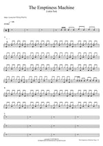 The Emptiness Machine Linkin Park Full Drum Transcription / Drum Sheet Music COPYDRUM