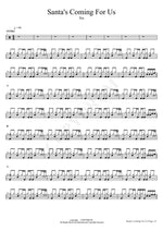 Santa's Coming For Us Sia Full Drum Transcription / Drum Sheet Music COPYDRUM
