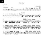 War Cry The Band JAREN Full Drum Transcription / Drum Sheet Music Drum Sheet MX