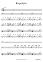 Karma Police Radiohead Full Drum Transcription / Drum Sheet Music COPYDRUM