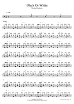 Black or White Michael Jackson Full Drum Transcription / Drum Sheet Music COPYDRUM