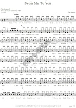From Me to You The Beatles Full Drum Transcription / Drum Sheet Music COPYDRUM
