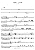 Alone Together (Krewella Remix) Fall Out Boy Full Drum Transcription / Drum Sheet Music COPYDRUM