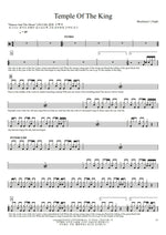 Temple of the King Blackmore's Night Full Drum Transcription / Drum Sheet Music COPYDRUM