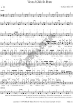 When A Child Is Born Michael Holm Full Drum Transcription / Drum Sheet Music COPYDRUM