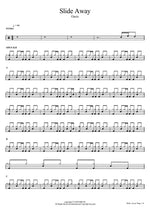 Slide Away Oasis Full Drum Transcription / Drum Sheet Music COPYDRUM