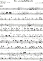 Five Minutes to Midnight Boys Like Girls Full Drum Transcription / Drum Sheet Music COPYDRUM