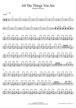 All The Things You Are Michael Jackson Full Drum Transcription / Drum Sheet Music COPYDRUM