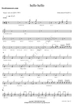 hello hello FTISLAND Full Drum Transcription / Drum Sheet Music COPYDRUM