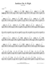 Junkies On A High Green Day Full Drum Transcription / Drum Sheet Music COPYDRUM