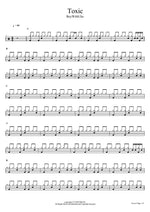 Toxic BoyWithUke Full Drum Transcription / Drum Sheet Music COPYDRUM