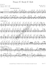 Peace N' Rock N' Roll (Peace N Rock N Roll) Cherry Filter (체리 필터) Full Drum Transcription / Drum Sheet Music COPYDRUM