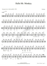 Hello Mr. Monkey Arabesque Full Drum Transcription / Drum Sheet Music COPYDRUM