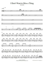 I Don't Want to Miss a Thing Aerosmith Full Drum Transcription / Drum Sheet Music COPYDRUM