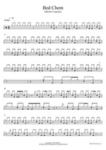 Bed Chem Sabrina Carpenter Full Drum Transcription / Drum Sheet Music COPYDRUM