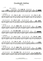Goodnight Adeline Green Day Full Drum Transcription / Drum Sheet Music COPYDRUM