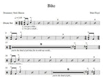 Bike Pink Floyd Full Drum Transcription / Drum Sheet Music Franki Bio