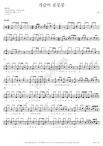My Heart Goes Thump Thump (가슴이 콩콩콩) Yoo Hwa (유화) Full Drum Transcription / Drum Sheet Music COPYDRUM