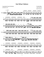 Feel What I Believe the Halo Effect Full Drum Transcription / Drum Sheet Music Jaslow Drum Sheets